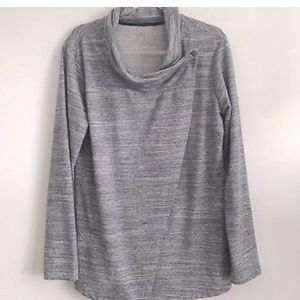 Danskin One-button Sweatshirt Heathered Charcoal